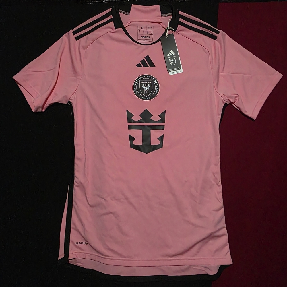 2024 Inter Miami Authentic Home Jersey #10 Messi Size Medium Adidas MLS Pink